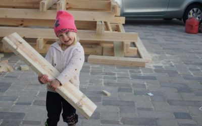 One of our littlest workers….Daddy’s little …